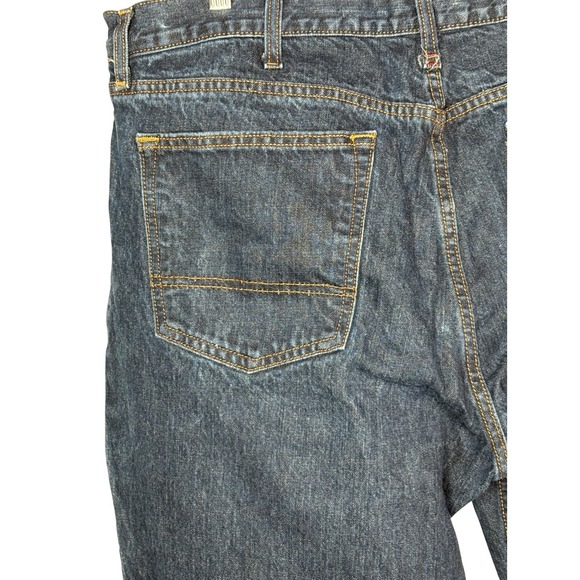 Arizona Jeans Co‎ Mens Loose Straight Fit Dark Wash Denim Jeans Size 40x30 - Picture 5 of 9